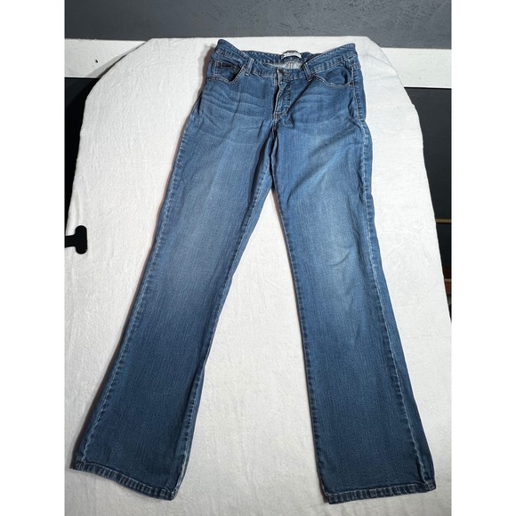 Lee Denim - Lee Slender Secret Lower on the Waist Bootcut Jeans Blue Medium Wash Women 16